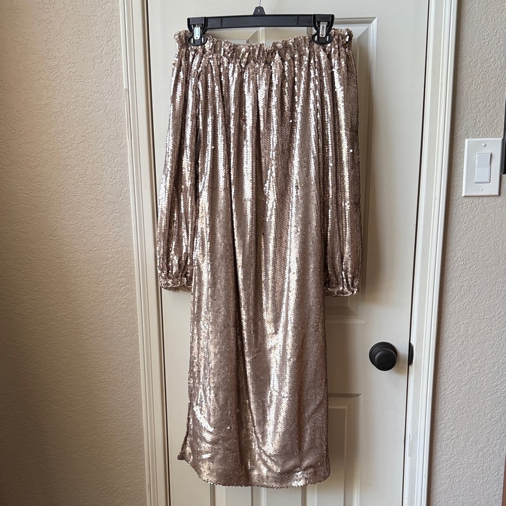 NWT Mare Mare X Anthropologie Calliope Sequin Midi Dress